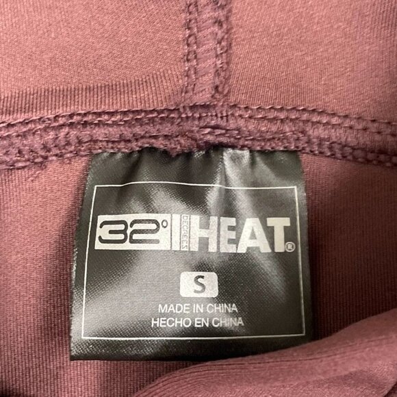 32 Degrees Heat Womens Hoodie S Polyester Spandex Plum 6692 - Picture 3 of 8